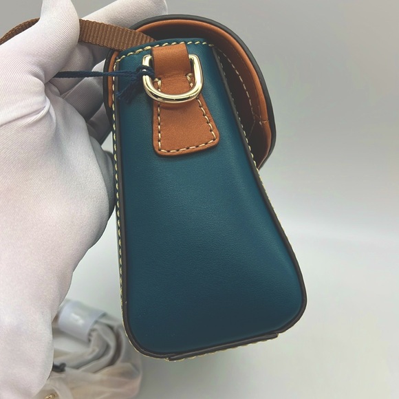 Dooney & Bourke Wexford Leather Kyra Bag Deep Teal - Picture 4 of 14
